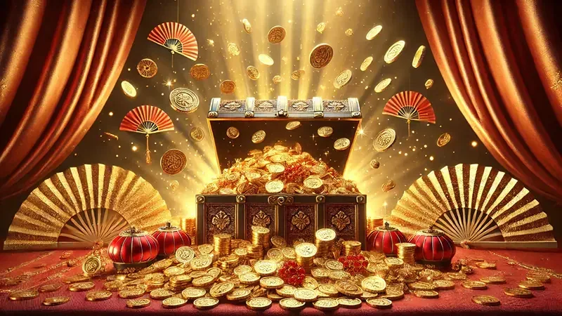 Tampilan slot mobile dengan reel dan efek permainan